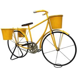 Suport cu ghivece pentru flori Saska Garden Bike 1031002 (Yellow)