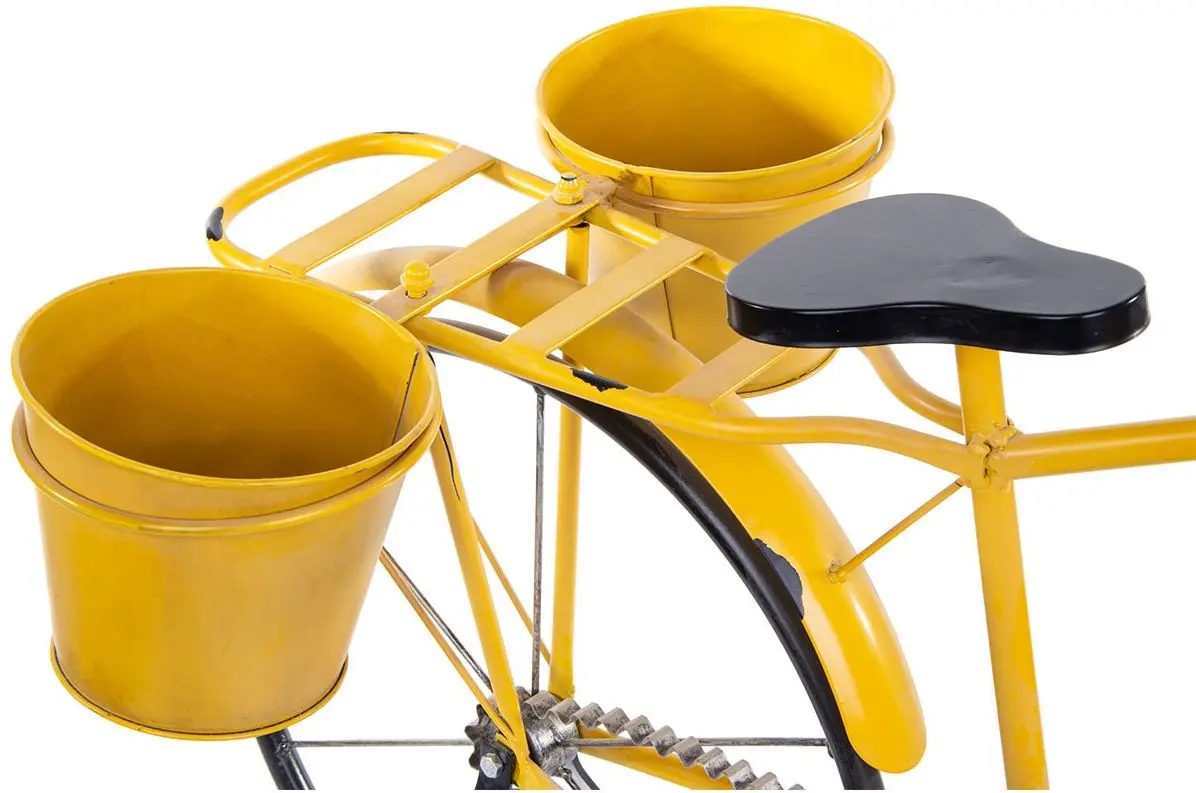 Suport cu ghivece pentru flori Saska Garden Bike 1031002 (Yellow) - 4