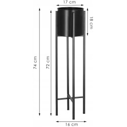 Подставка для цветов Springos Comet GA0196 (Black) Thumb