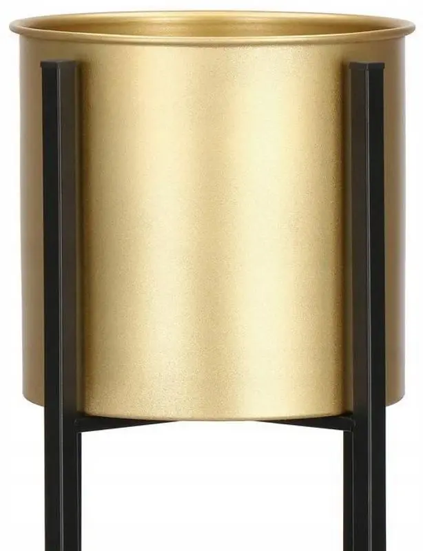 Suport pentru flori Springos Loft 16x66cm (Black/Gold) - 3