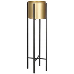 Suport pentru flori Springos Loft 16x66cm (Black/Gold)