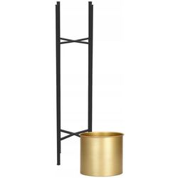 Suport pentru flori Springos Loft 16x66cm (Black/Gold) Thumb