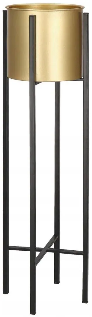 Suport pentru flori Springos Loft 16x66cm (Black/Gold)