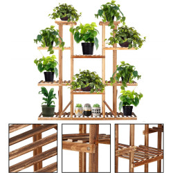 Etajera pentru flori Springos Plant 12 GA0200 (Natural) Thumb