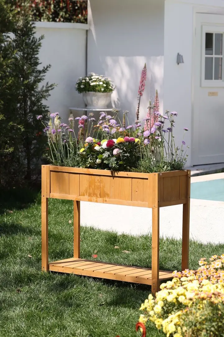 Pat de gradina inaltat Strend Pro Garden 2213025 (Wood)