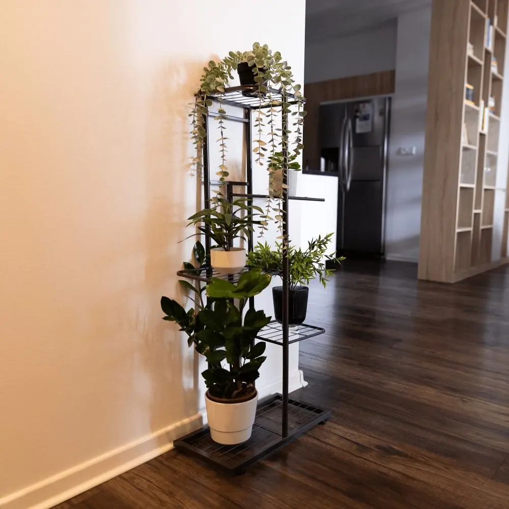 Etajera pentru flori Tempo Kondela Bamir Typ 1 (Dark Grey)