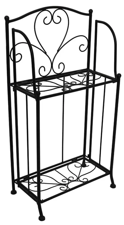 Etajera pentru flori Tempo Kondela Manulo (Black) - 3