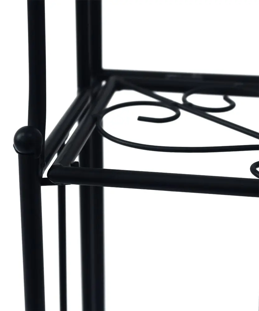 Etajera pentru flori Tempo Kondela Manulo (Black) - 6