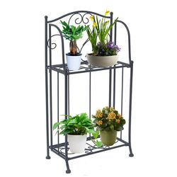 Etajera pentru flori Tempo Kondela Manulo (Black) Thumb