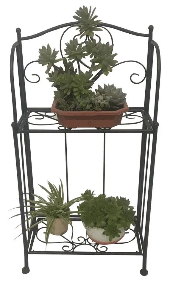 Etajera pentru flori Tempo Kondela Manulo (Black)