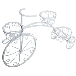 Suport-bicicleta pentru flori Tempo Kondela Pavar (White)