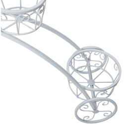 Suport-bicicleta pentru flori Tempo Kondela Pavar (White) Thumb