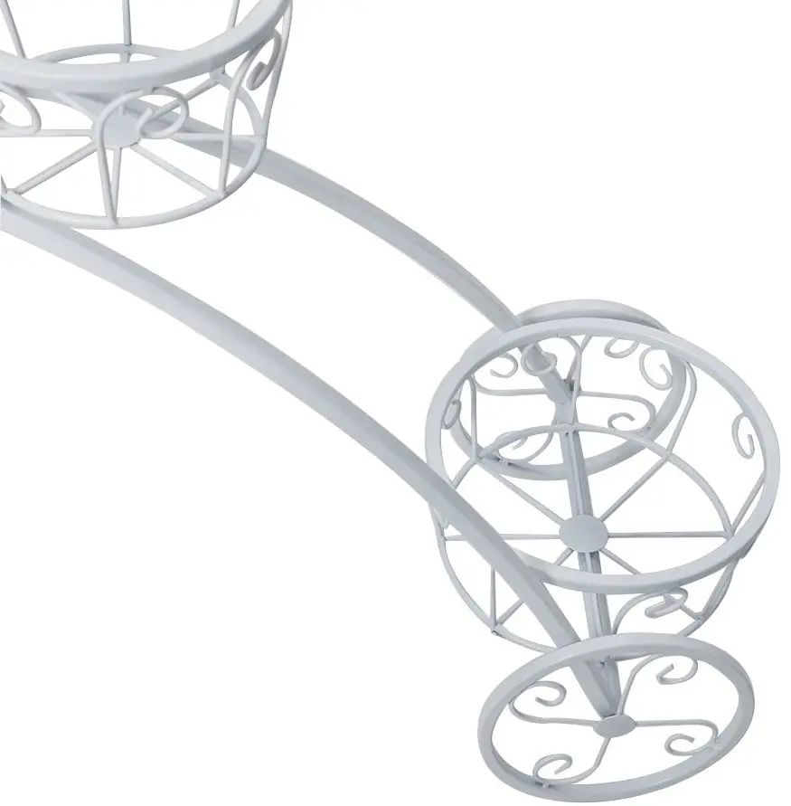 Suport-bicicleta pentru flori Tempo Kondela Pavar (White) - 4