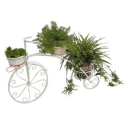 Suport-bicicleta pentru flori Tempo Kondela Pavar (White) Thumb