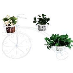 Suport-bicicleta pentru flori Tempo Kondela Pavar (White) Thumb