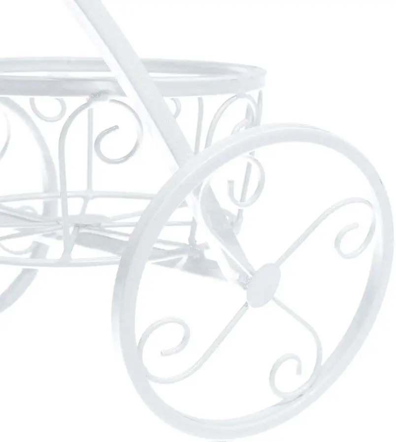 Suport-bicicleta pentru flori Tempo Kondela Pavar (White) - 7