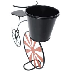 Suport-bicicleta pentru flori Tempo Kondela Retro (Black/Red) Thumb