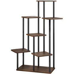 Стеллаж для цветов Tempo Kondela Adite Typ 2 (Brown/Rustic Oak) Thumb