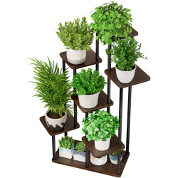 Стеллаж для цветов Tempo Kondela Adite Typ 2 (Brown/Rustic Oak) Thumb