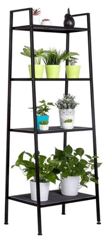 Etajera pentru flori Tempo Kondela Aldea (Black)