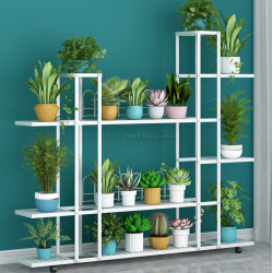 Etajera pentru flori Tempo Kondela Laskia (White)