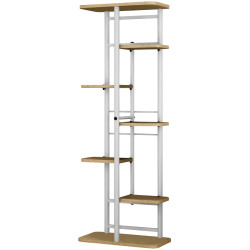 Etajera pentru flori Tempo Kondela Ledor Tip 3 (White/Sonoma Oak) Thumb