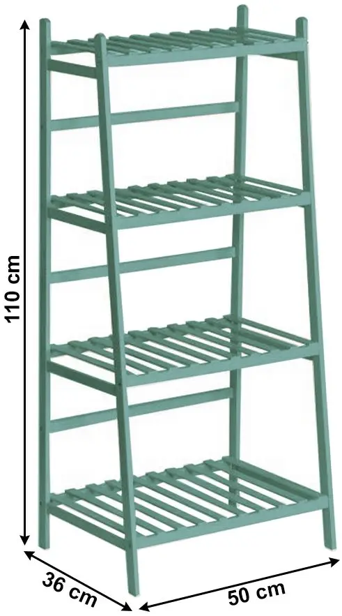 Etajera pentru flori Tempo Kondela Nepel Typ 4 (Menthol Green) - 2