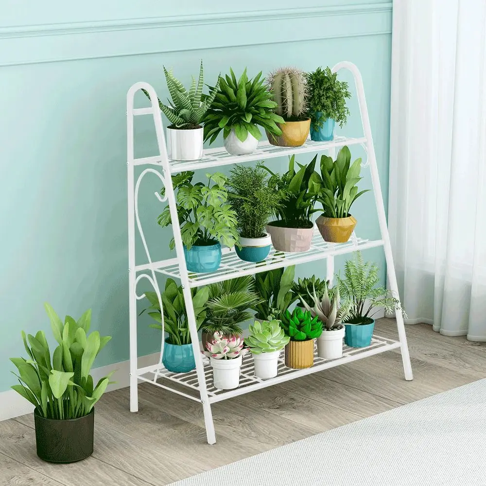 Etajera pentru flori Tempo Kondela Veruma (White)