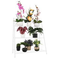 Etajera pentru flori Tempo Kondela Veruma (White)