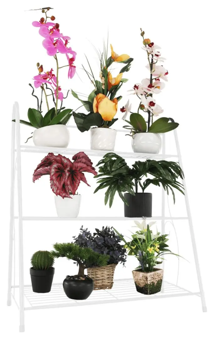 Etajera pentru flori Tempo Kondela Veruma (White)