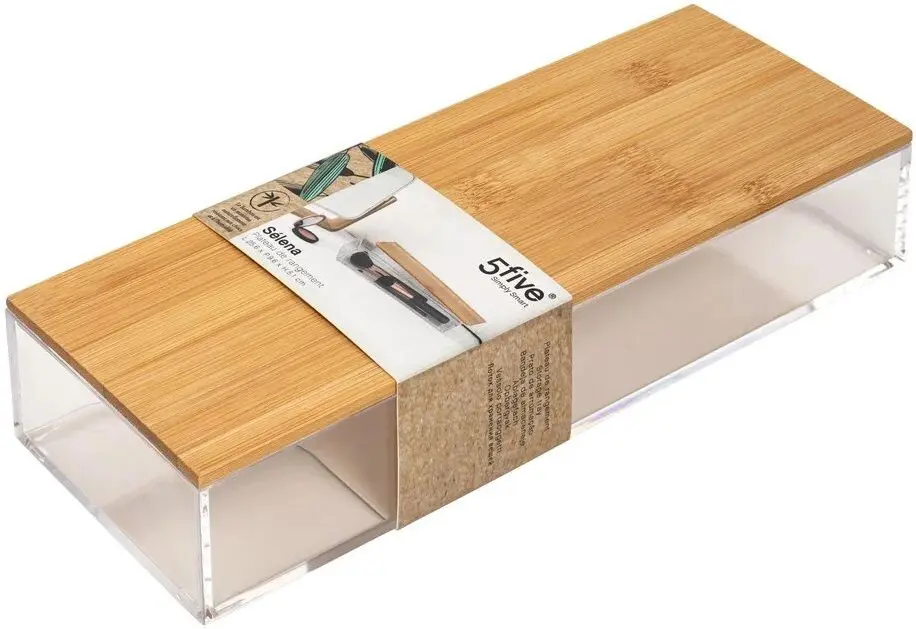 Органайзер 5Five Selena Bambou 25.6x9.6x5.1cm (Transparent/Bambou)