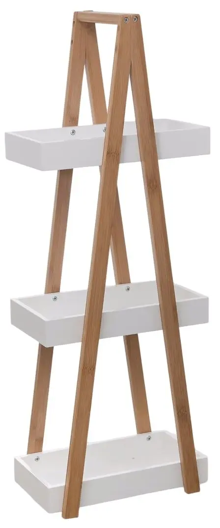 Стеллаж 5Five 30x18x82cm (White/Natural)