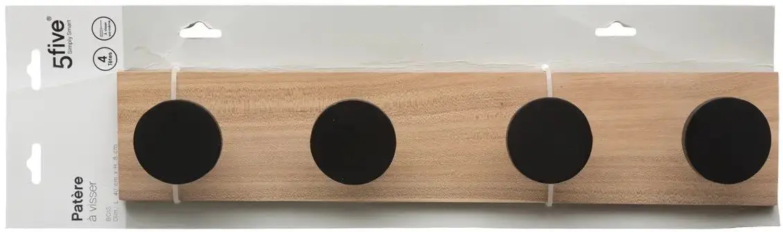 Вешалка 5Five 151556A 40cm (Woody/Black) - 3