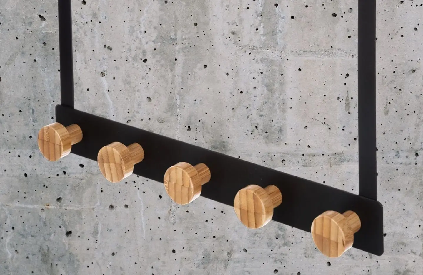 Вешалка дверная /стена 5Five 33x20cm (Black) - 3