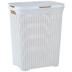 Coş pentru rufe cu capac Aleana Rattan 1122098 50L Thumb