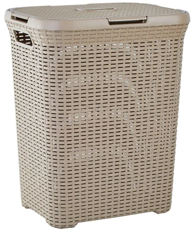 Coş pentru rufe cu capac Aleana Rattan 1122098 50L - 3