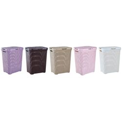 Coş pentru rufe cu capac Aleana Rattan 1122098 50L