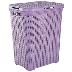 Coş pentru rufe cu capac Aleana Rattan 1122098 50L Thumb