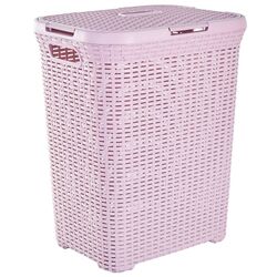 Coş pentru rufe cu capac Aleana Rattan 1122098 50L Thumb