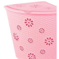 Корзина для белья Альтернатива М2250 Плетенка (Розовый) Thumb