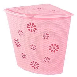 Корзина для белья Альтернатива М2250 Плетенка (Розовый)