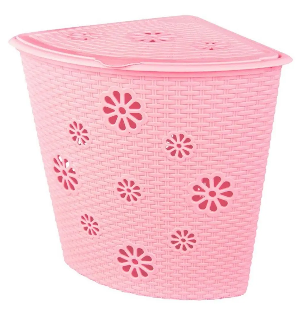 Корзина для белья Альтернатива М2250 Плетенка (Розовый)