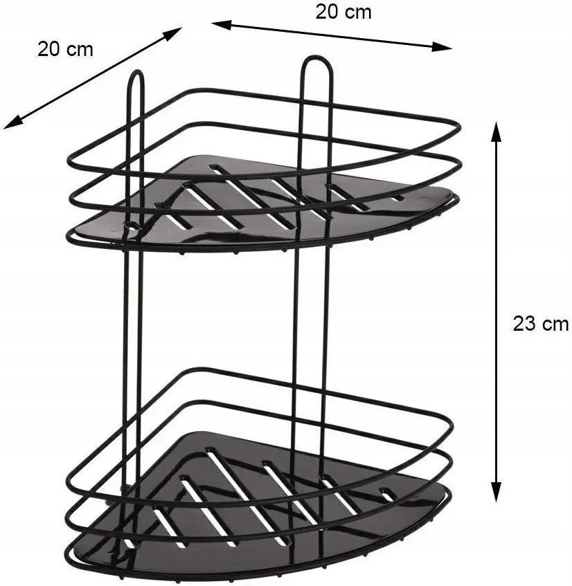 Raft pentru baie Bathroom Solutions 46073 20x20x23cm (Black)