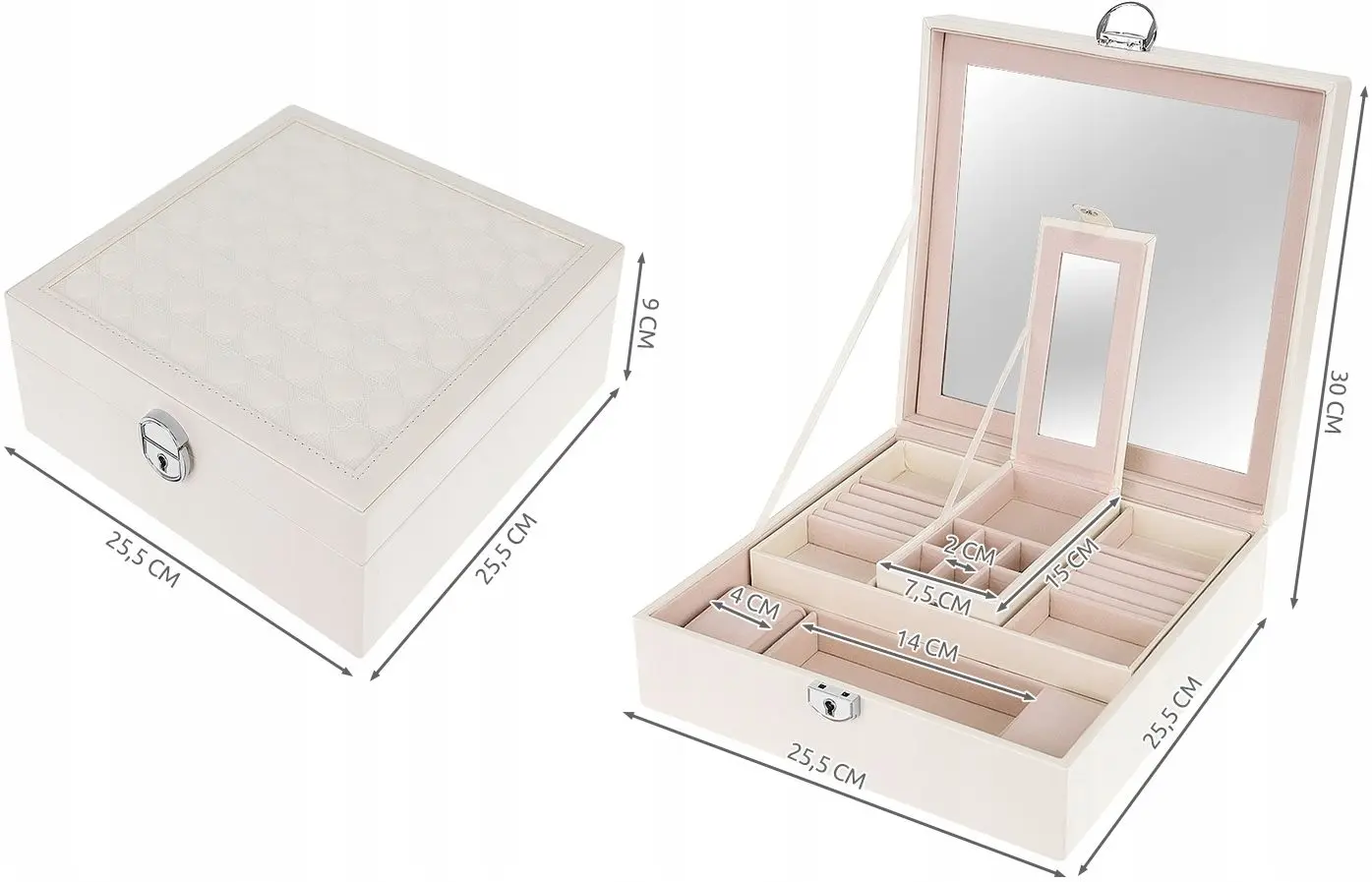 Organizator de bijuterii Beautylushh 8895 (White)