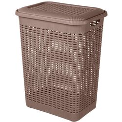 Coş pentru rufe cu capac Bytplast Econova 45707 50L (Brown)