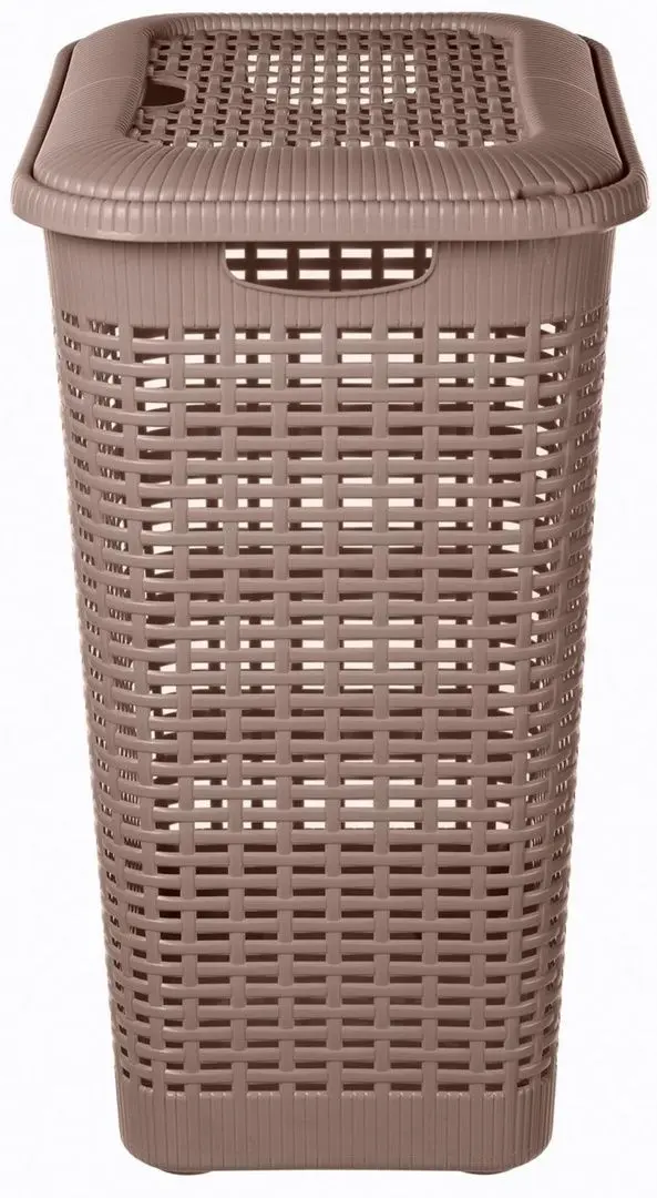 Coş pentru rufe cu capac Bytplast Econova 45707 50L (Brown)