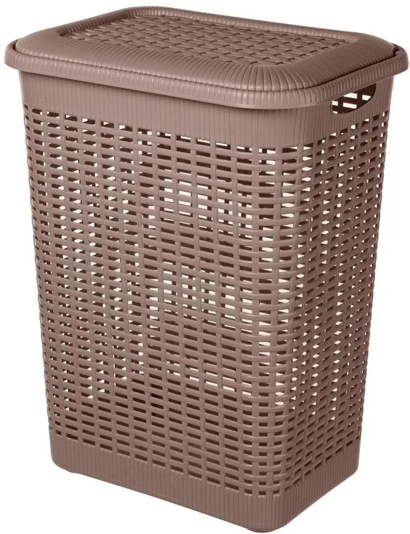 Coş pentru rufe cu capac Bytplast Econova 45707 50L (Brown)