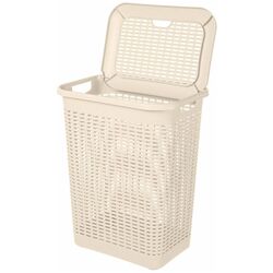 Coş pentru rufe cu capac Bytplast Econova 45708 50L (Ivory) Thumb