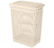 Coş pentru rufe cu capac Bytplast Econova 45708 50L (Ivory)