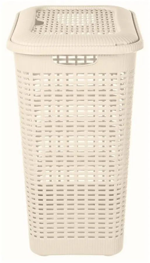 Coş pentru rufe cu capac Bytplast Econova 45708 50L (Ivory)